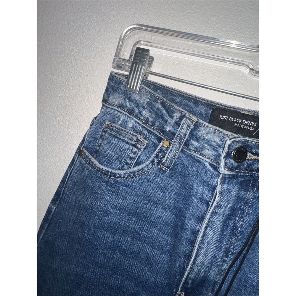 just black denim jeans Blue Size 24‎ High Rise Mom Jeans Made In USA - Picture 6 of 10
